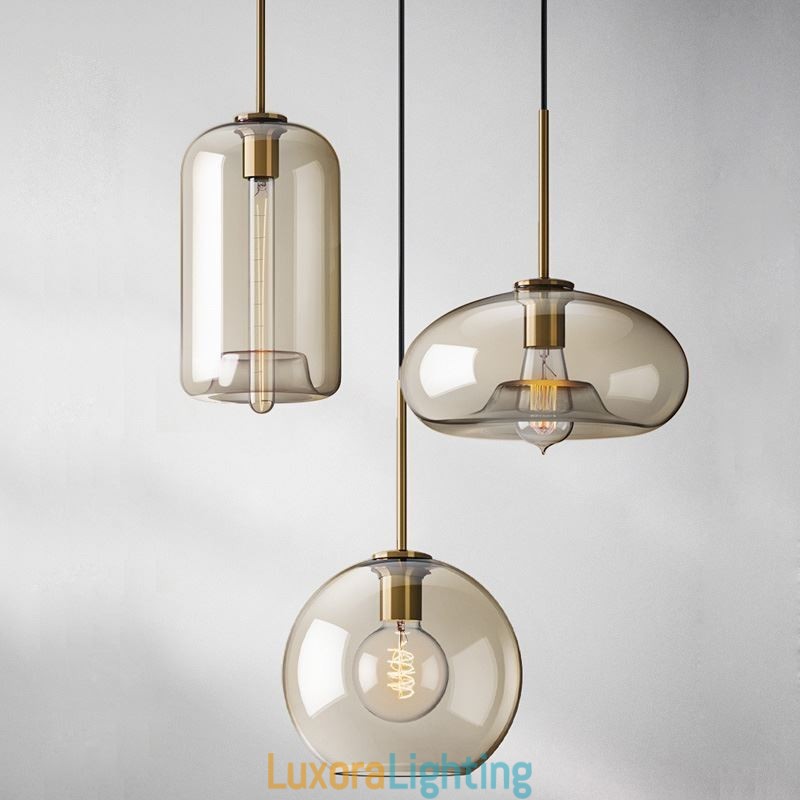 Designer Touch Decorative 3 Light Glass Pendant Light Classic Cluster Hanging Lighting Fixture Caf茅