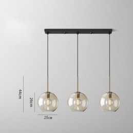 Designer Touch Decorative 3 Light Glass Pendant Light Classic Cluster Hanging Lighting Fixture Caf茅