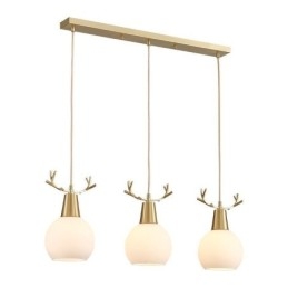 Designer Touch Decorative Modern Simple Copper Pendant Light Antler Hanging Light