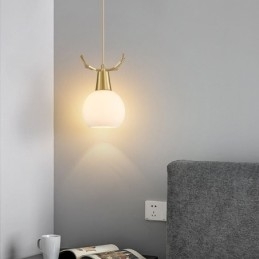Designer Touch Decorative Modern Simple Copper Pendant Light Antler Hanging Light
