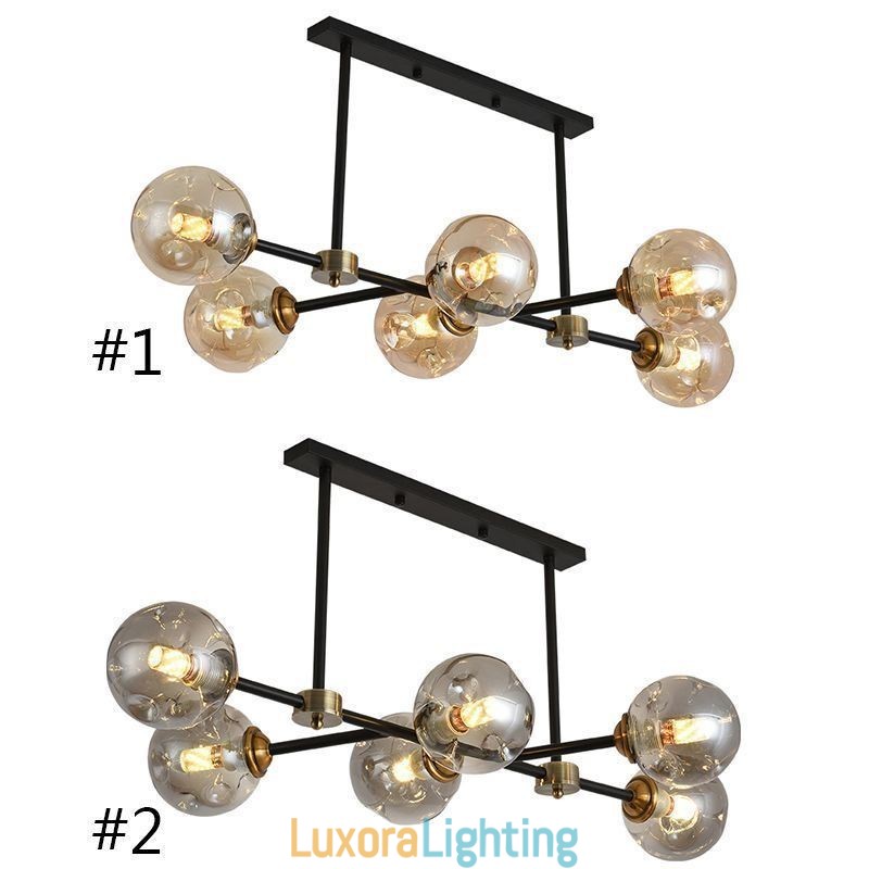 Designer Touch Decorative 6 Light Modern Glass Ceiling Light Magic Bean Light Fixture