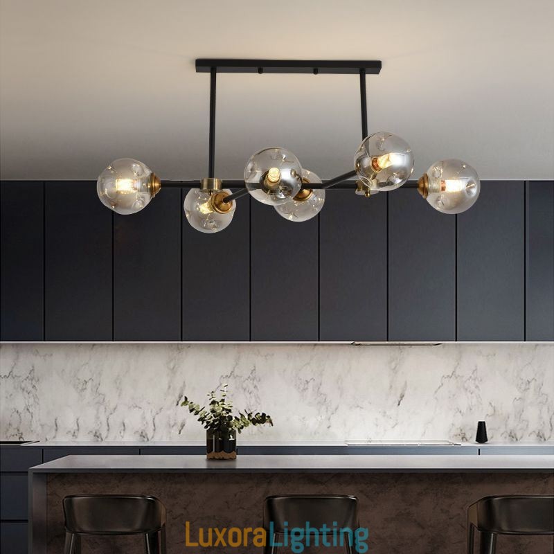 Designer Touch Decorative 6 Light Modern Glass Ceiling Light Magic Bean Light Fixture