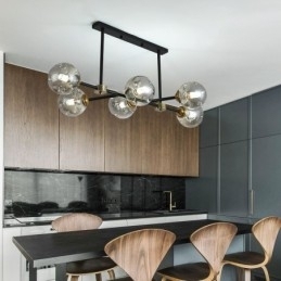 Designer Touch Decorative 6 Light Modern Glass Ceiling Light Magic Bean Light Fixture