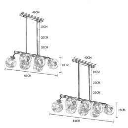 Designer Touch Decorative Magic Bean Pendant Light Glass Globe Lighting