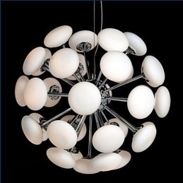 Designer Touch Decorative ModernYestaurant Lamp Simple Circular Glass art Pendant Lamp European Style