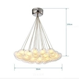 Designer Touch Decorative Chandelier 22 Lights G4 Retrofit Modern Contemporary