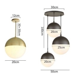 Designer Touch Decorative Modern Glass Ball Pendant Light Island Ideas Lamp
