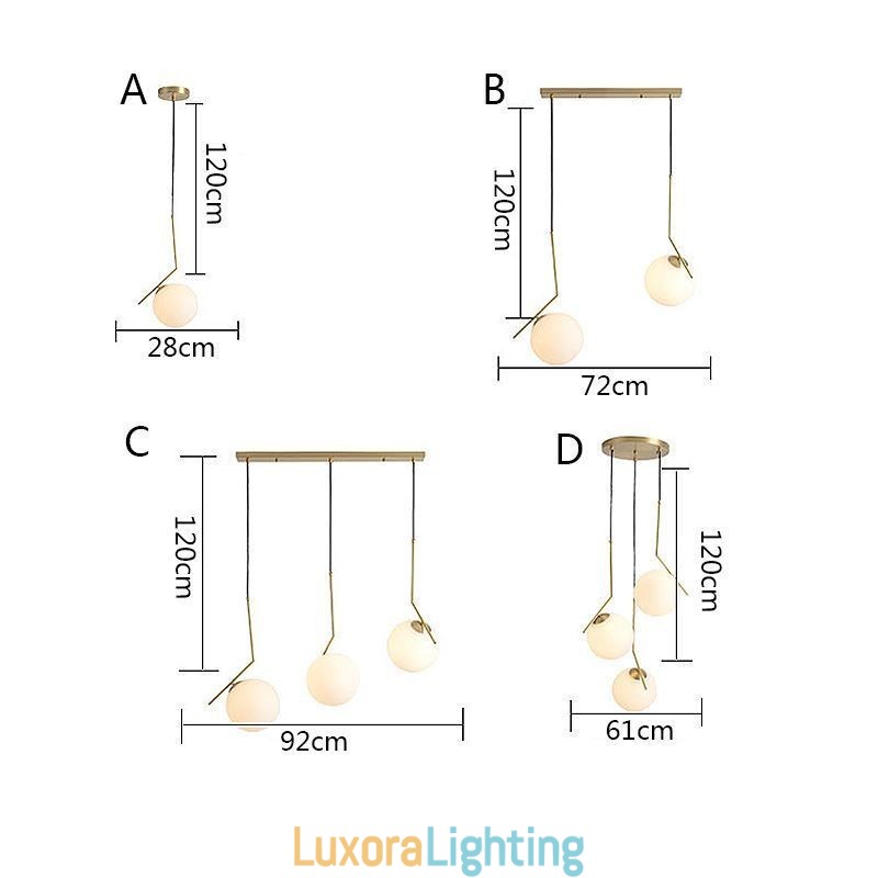 Designer Touch Decorative Glass Ball Light Fixture Island