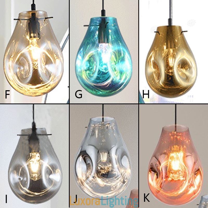 Designer Touch Decorative Colorful Pendant Light Soap Bubble Glass Ceiling Light Island Lamp