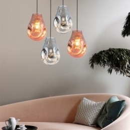 Designer Touch Decorative Colorful Pendant Light Soap Bubble Glass Ceiling Light Island Lamp