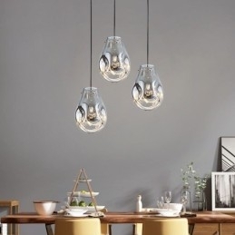 Designer Touch Decorative Colorful Pendant Light Soap Bubble Glass Ceiling Light Island Lamp