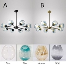Designer Touch Decorative Nordic Glass Pendant Light Magic Bean Shape Lamp Chandelier Lighting