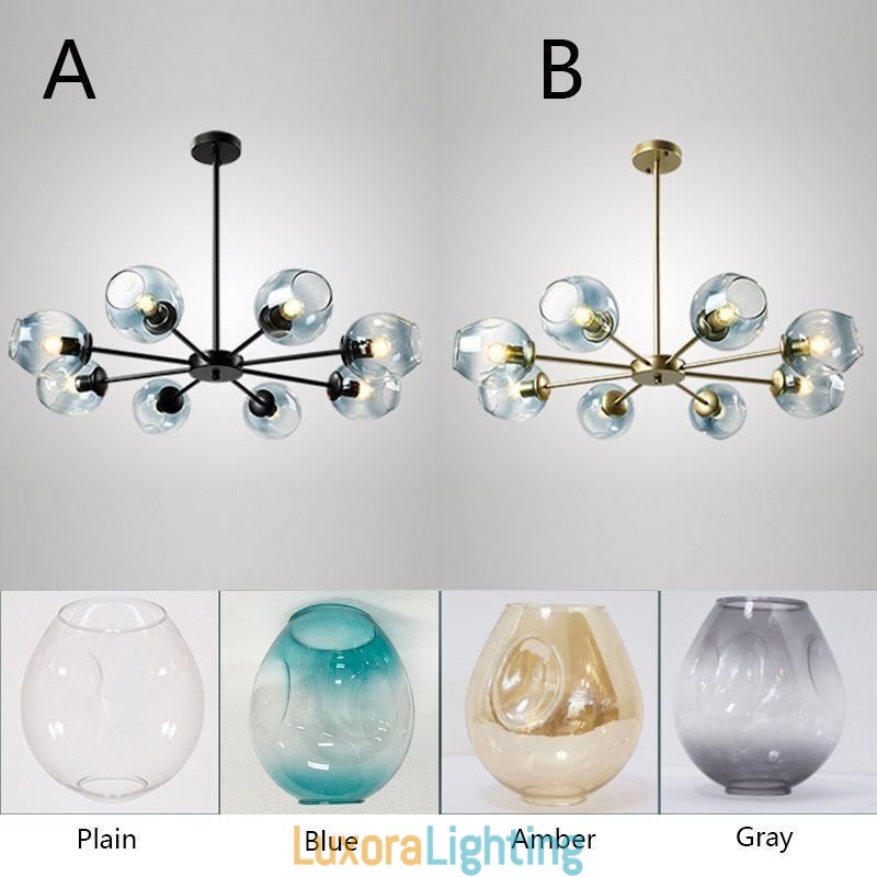 Designer Touch Decorative Nordic Glass Pendant Light Magic Bean Shape Lamp Chandelier Lighting