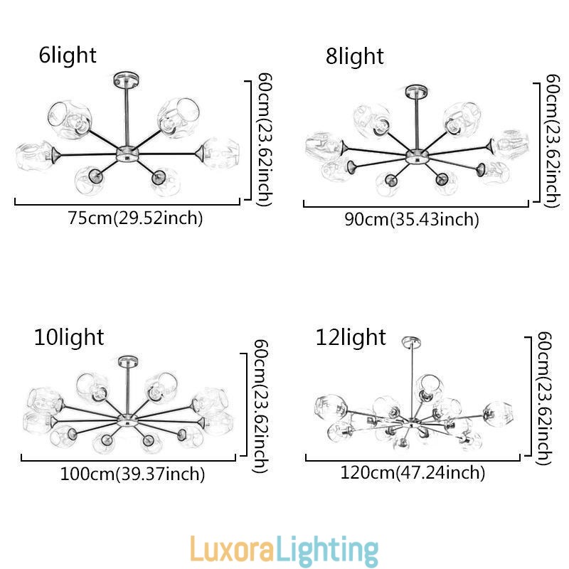 Designer Touch Decorative Nordic Glass Pendant Light Magic Bean Shape Lamp Chandelier Lighting