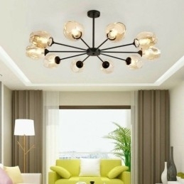 Designer Touch Decorative Nordic Glass Pendant Light Magic Bean Shape Lamp Chandelier Lighting