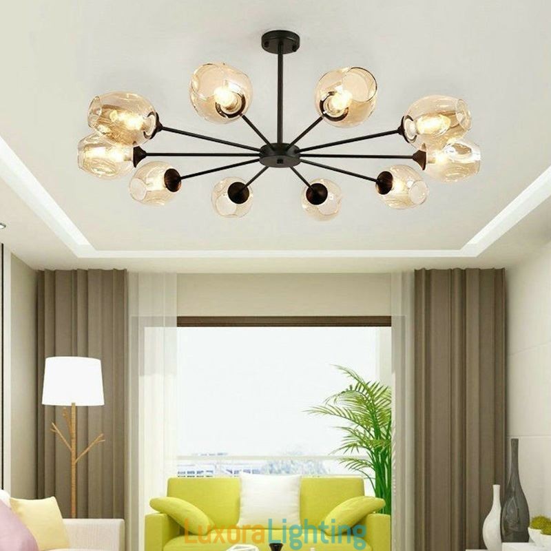 Designer Touch Decorative Nordic Glass Pendant Light Magic Bean Shape Lamp Chandelier Lighting