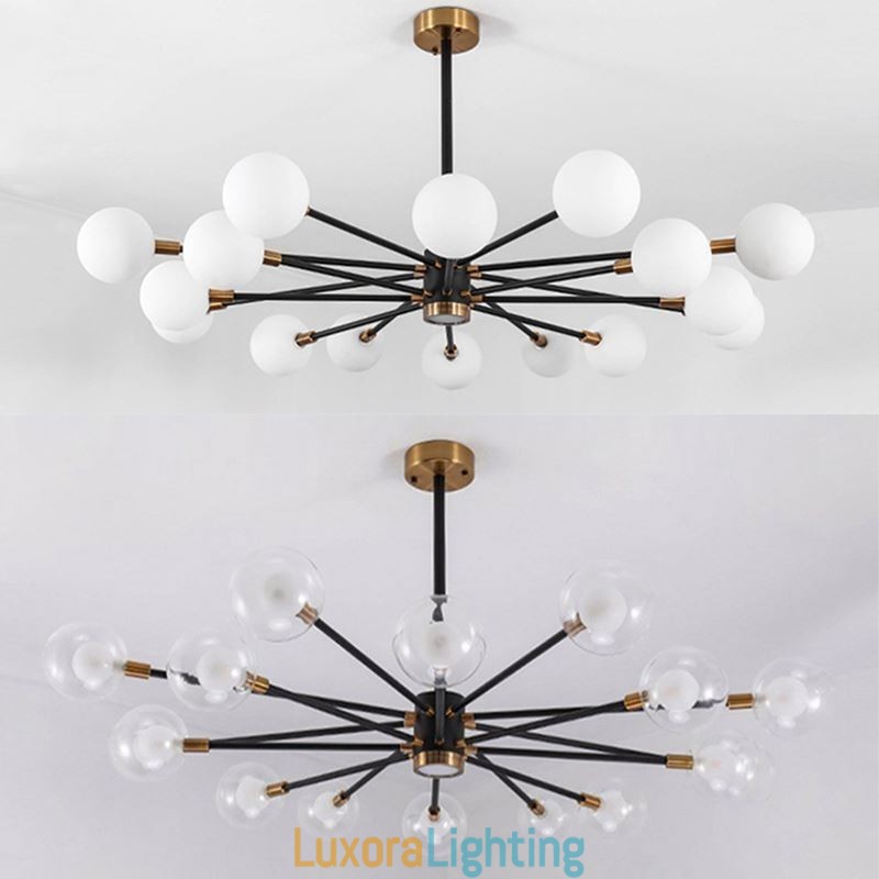 Designer Touch Decorative Nordic Glass Pendant Light Milky White Round Lamp Chandelier Lighting