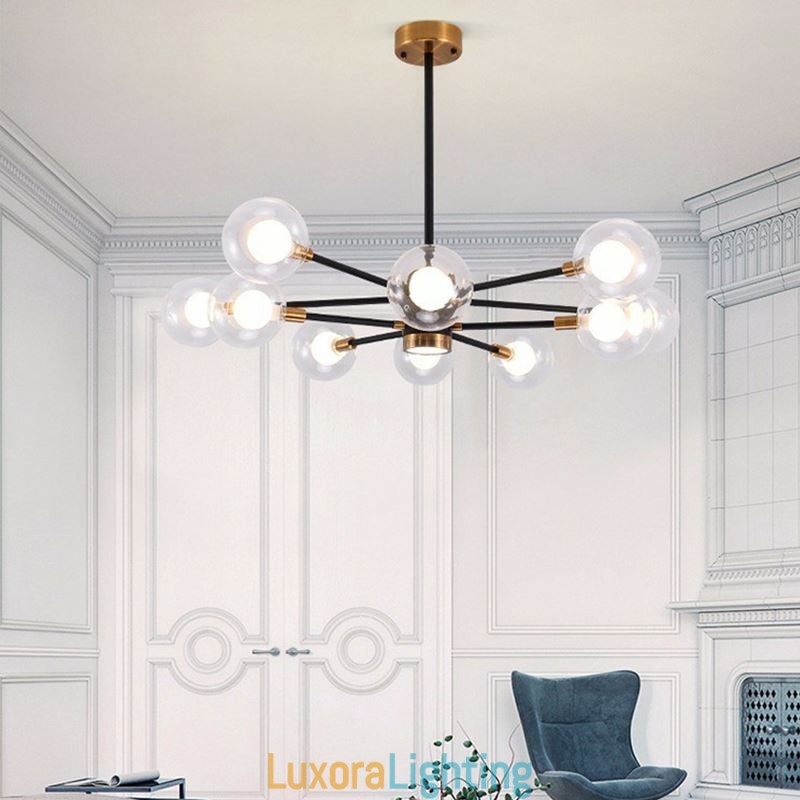 Designer Touch Decorative Nordic Glass Pendant Light Milky White Round Lamp Chandelier Lighting