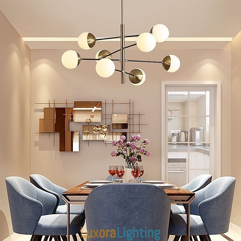 Designer Touch Decorative Nordic Glass Pendant Light Magic Bean Shape Chandelier Lighting Lamp