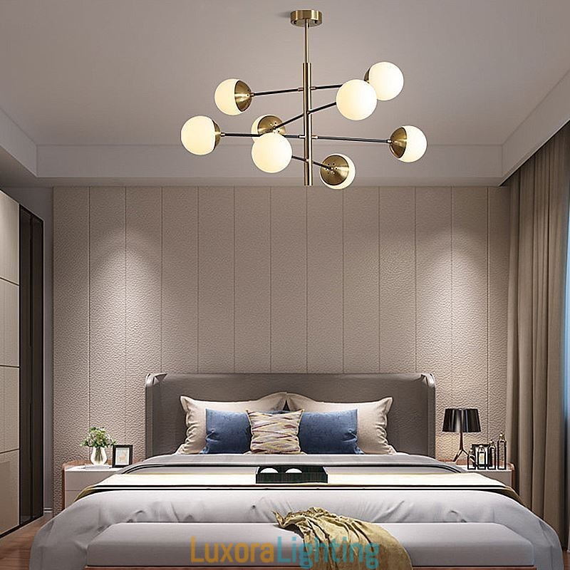Designer Touch Decorative Nordic Glass Pendant Light Magic Bean Shape Chandelier Lighting Lamp