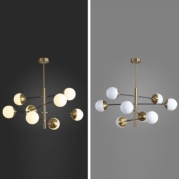 Designer Touch Decorative Nordic Glass Pendant Light Magic Bean Shape Chandelier Lighting Lamp