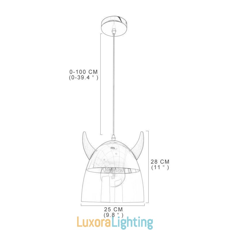 Designer Touch Decorative Classical Glass Pendant Light Wood Horn Lamp Creative Lighting