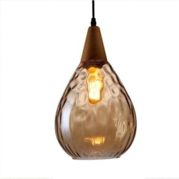 Designer Touch Decorative Pendant Light Teardrop Glass Shade Lamp Light