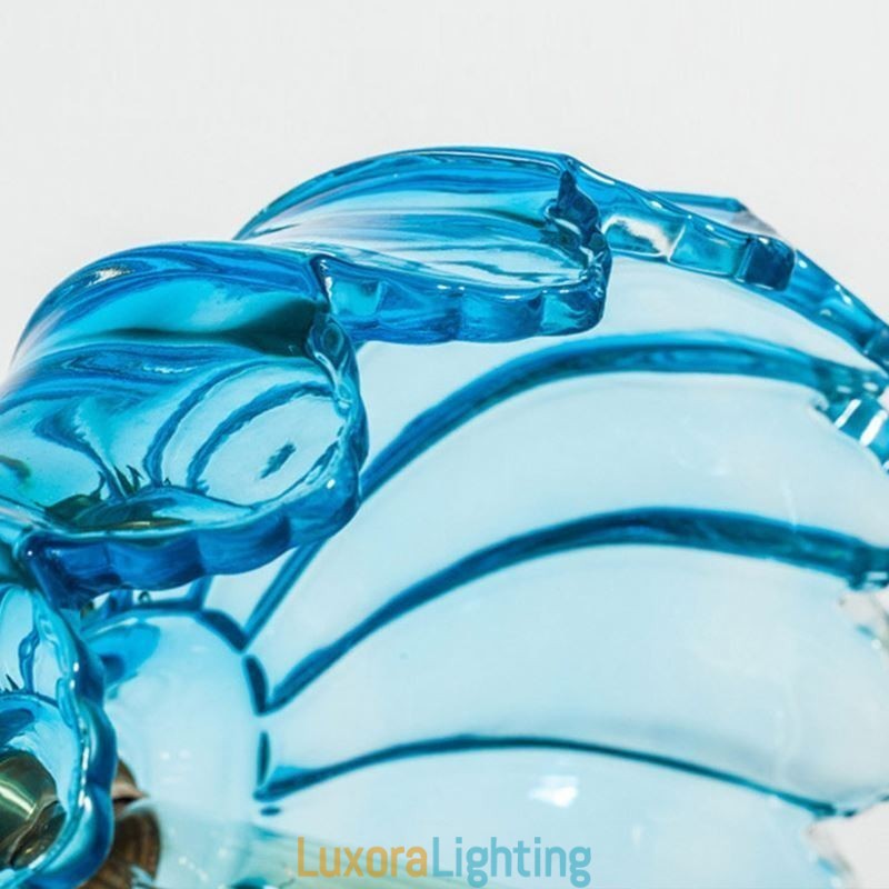 Designer Touch Decorative Modern Retro Glass Pendant Lighting Flower Shade Lamp With Twist Switch Light