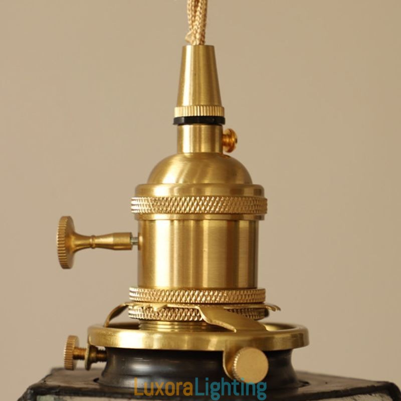 Designer Touch Decorative Geometric Colored Glass Farmhouse Pendant Light