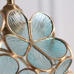 Designer Touch Decorative Nordic Creative Pendant Light Glass Home Lighting Petal Shape Lamp Bedside Lamp