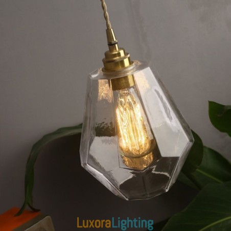 Designer Touch Decorative Nordic Retro Pendant Light Brass Glass Home Lighting Tower Shape Lamp Lamp