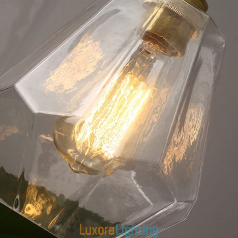 Designer Touch Decorative Nordic Retro Pendant Light Brass Glass Home Lighting Tower Shape Lamp Lamp