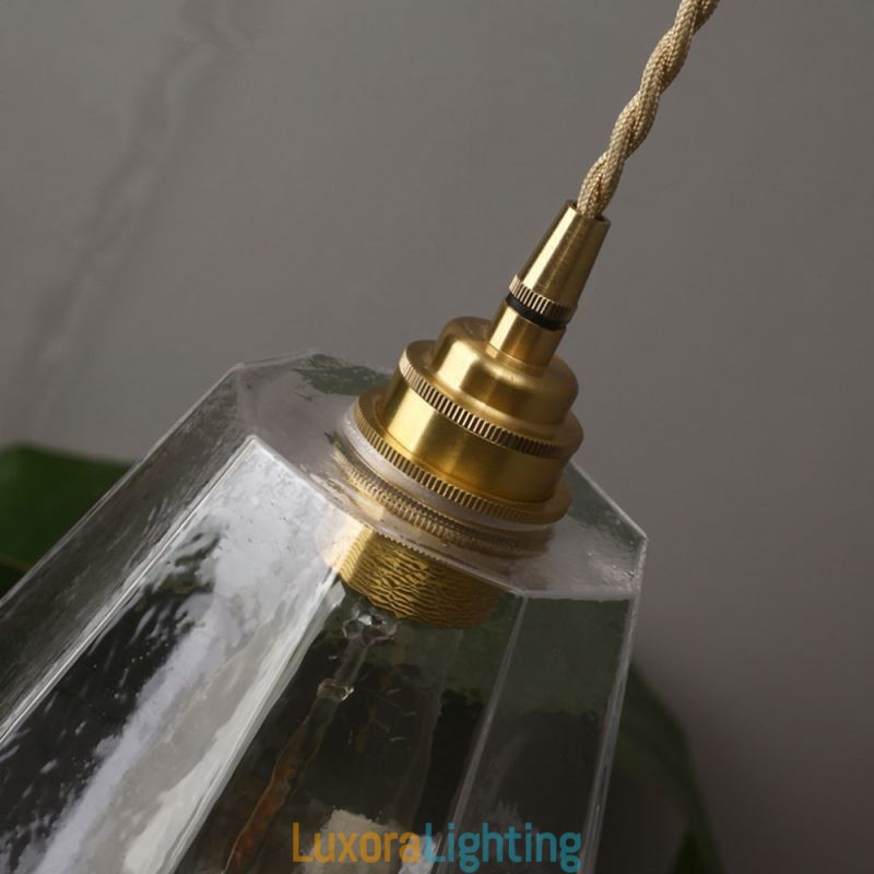 Designer Touch Decorative Nordic Retro Pendant Light Brass Glass Home Lighting Tower Shape Lamp Lamp
