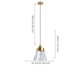 Designer Touch Decorative Nordic Retro Pendant Light Glass Shade Home Lighting Brass Holder Lamp Light