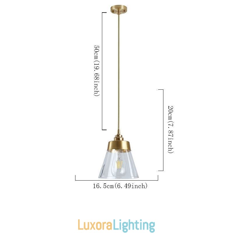 Designer Touch Decorative Nordic Retro Pendant Light Glass Shade Home Lighting Brass Holder Lamp Light