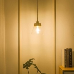 Designer Touch Decorative Nordic Retro Pendant Light Glass Shade Home Lighting Brass Holder Lamp Light