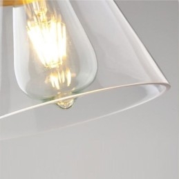 Designer Touch Decorative Nordic Retro Pendant Light Glass Shade Home Lighting Brass Holder Lamp Light
