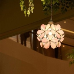 Designer Touch Decorative Nordic Creative Pendant Light Glass Home Lighting Petal Shape Lamp Lamp