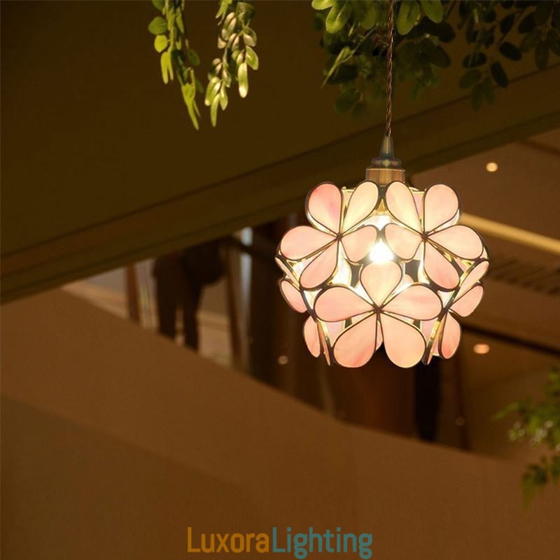 Designer Touch Decorative Nordic Creative Pendant Light Glass Home Lighting Petal Shape Lamp Lamp