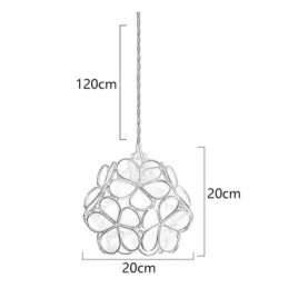 Designer Touch Decorative Nordic Creative Pendant Light Glass Home Lighting Petal Shape Lamp Lamp