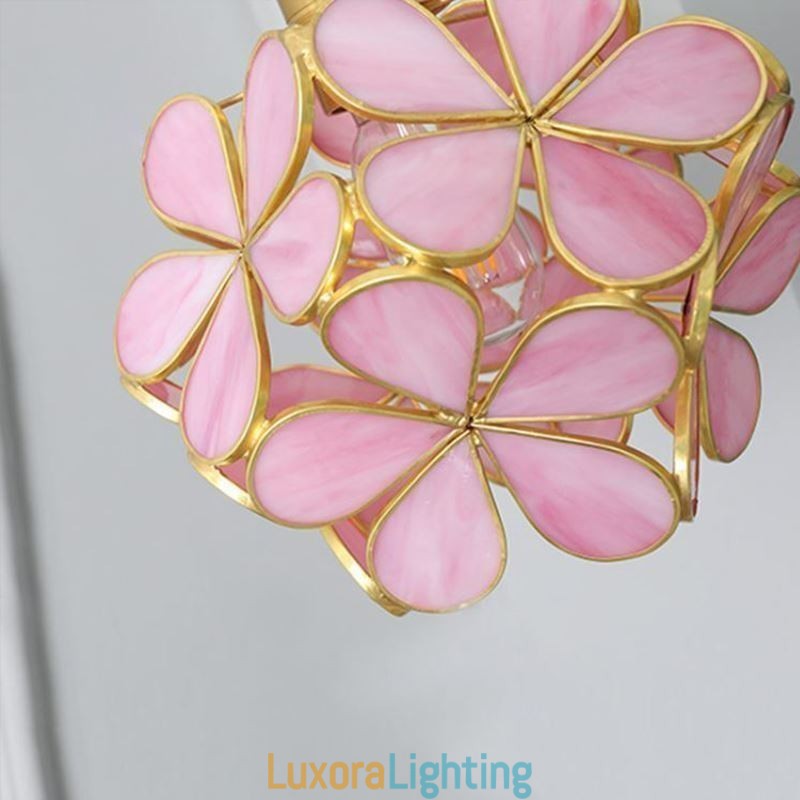 Designer Touch Decorative Nordic Creative Pendant Light Glass Home Lighting Petal Shape Lamp Lamp