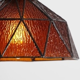Designer Touch Decorative Geometric Stained Glass Pendant Light