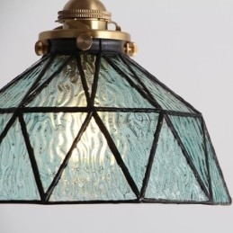 Designer Touch Decorative Geometric Stained Glass Pendant Light