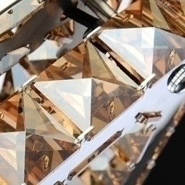 Designer Touch Decorative Modern Contemporary Electroplated Metal Flush Mount