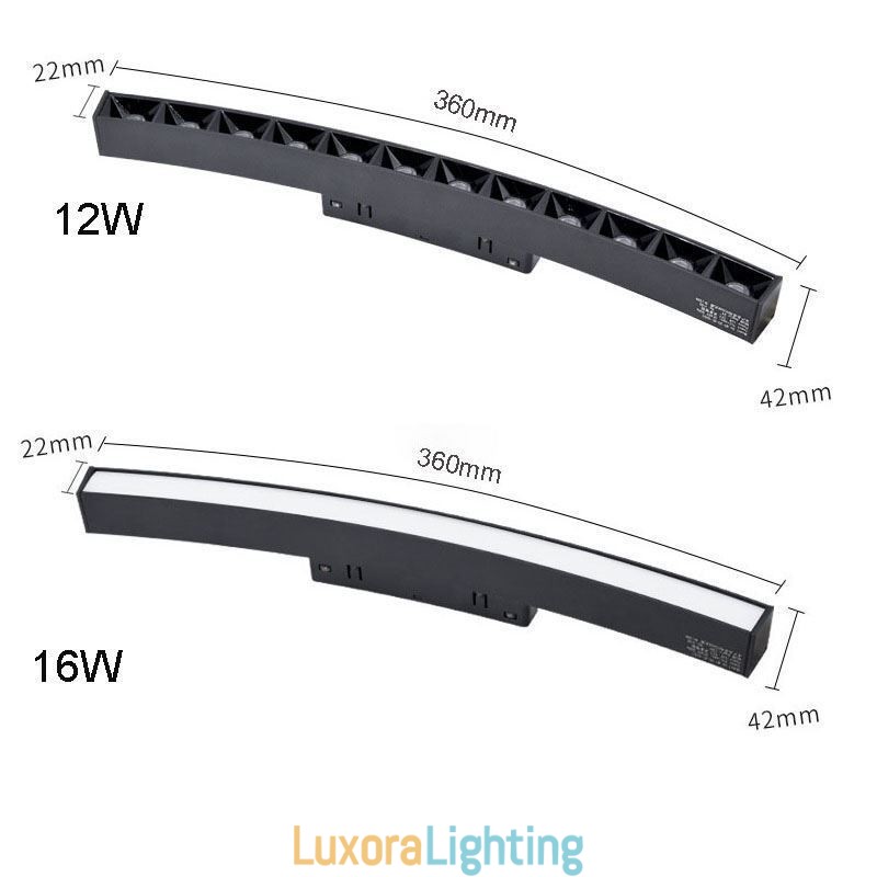 Designer Touch Decorative Circular Track Light Magnetic Recessed Track Lighting Fixture 150cm