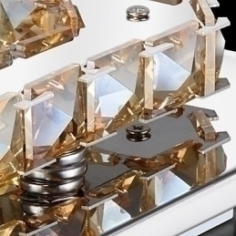 Designer Touch Decorative Modern Contemporary Electroplated Metal Flush Mount