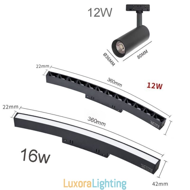 Designer Touch Decorative Circular Magnetic Track Light Recessed Spotlight Light 150cm