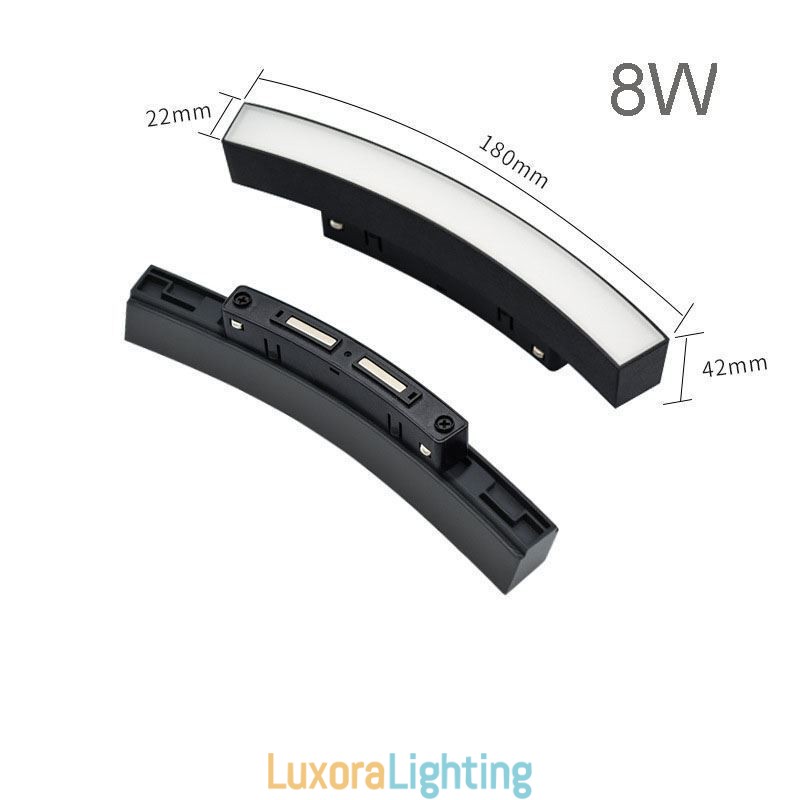 Designer Touch Decorative Track Light Magnetic Recessed Circular Track Lighting Fixture 120cm