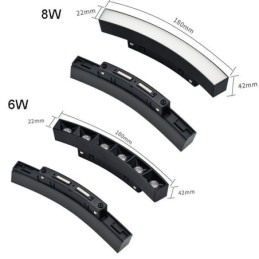 Designer Touch Decorative Circular Track Light Magnetic Recessed Spotlight Light 100cm