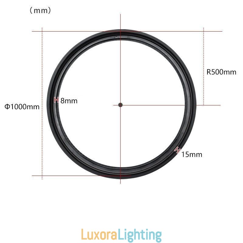Designer Touch Decorative Circular Track Light Magnetic Recessed Spotlight Light 100cm